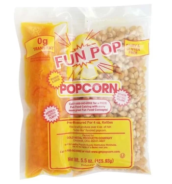 FunPop Popcorn 156 g Kukurydza Sól Tłuszcz