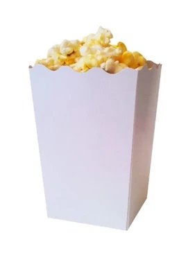Pudełko 0,75 L Popcorn MICRO Bianco