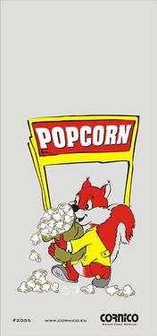 Torebka 1,5 L Popcorn Wiewiórka 250 szt.